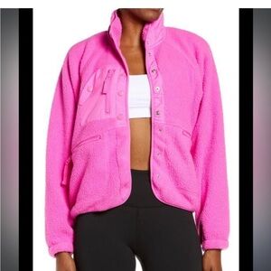 Bright Pink Fleece Jacket